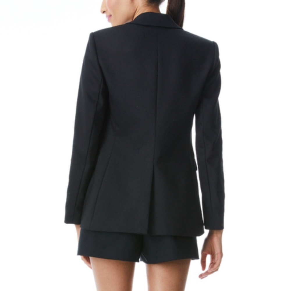 Alice + Olivia Classics Black Single Button Blazer Pockets Lined Size 4 Business - Picture 9 of 16